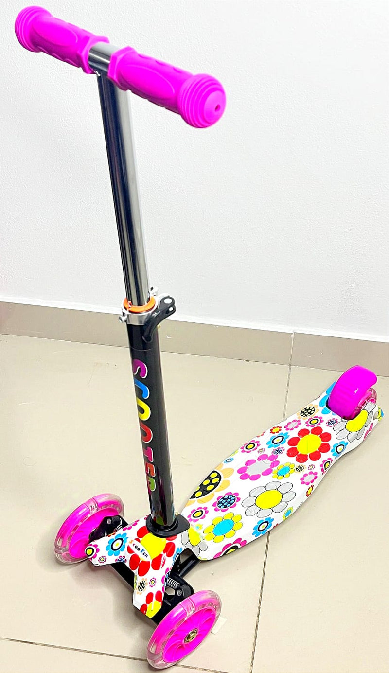 MONOPATÍN SCOOTER ESTAMPADA PATINETA CON LUCES EN LAS RUEDAS