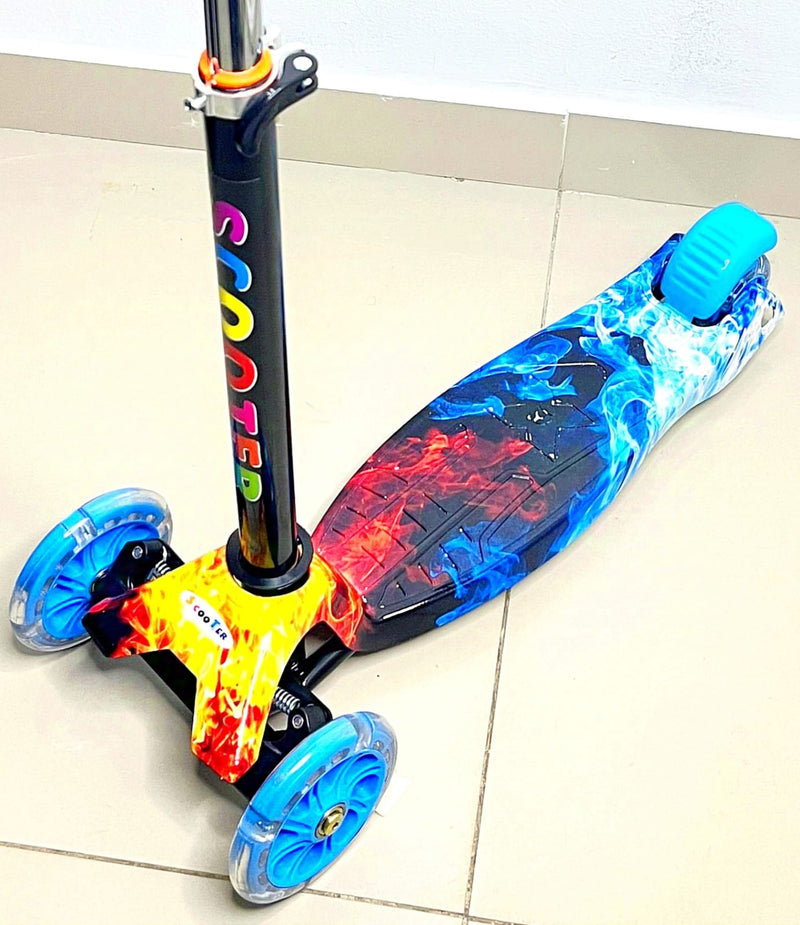 MONOPATÍN SCOOTER ESTAMPADA PATINETA CON LUCES EN LAS RUEDAS