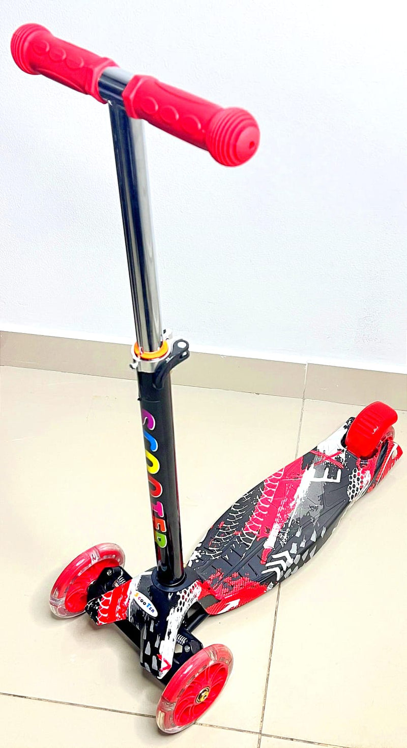 MONOPATÍN SCOOTER ESTAMPADA PATINETA CON LUCES EN LAS RUEDAS